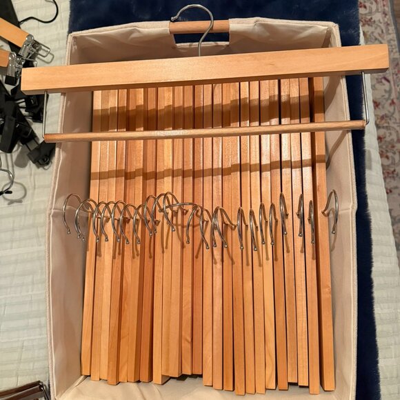 Other - ZOBER High-Grade Wooden Slack/Trouser Pants Hangers (24 total)